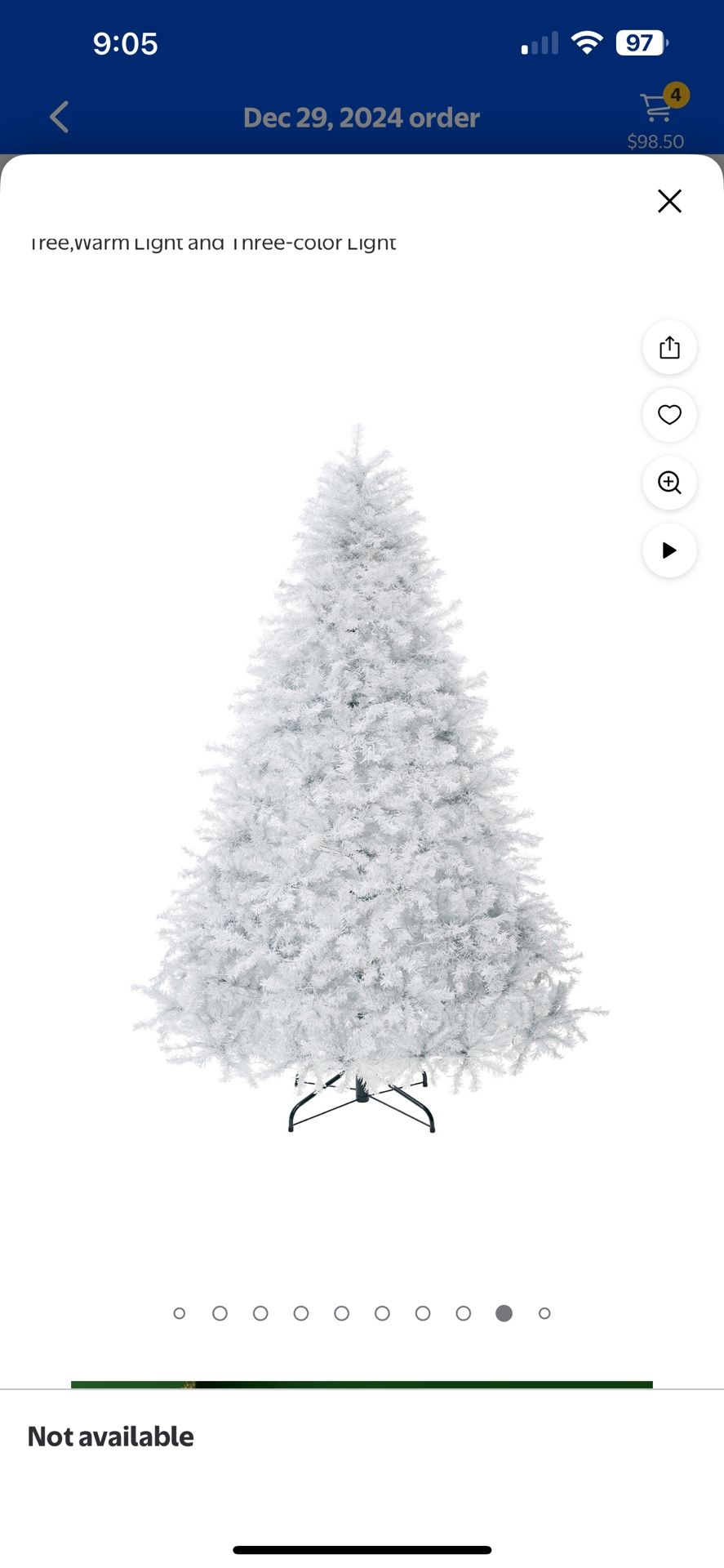 Brand NEW Christmas Tree 9Ft🌲 Beautiful White w/lights!!
