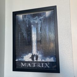 The Matrix Puzzle In Glass Frame