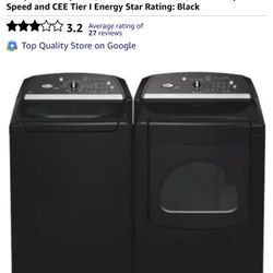 Whirlpool Cabrio Washer And Dryer 
