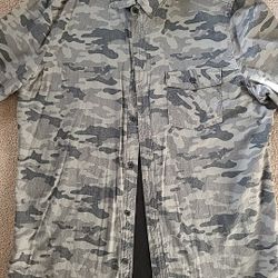 Mens Public Opinion Army Fatigue "Vintage " Size Large Men 