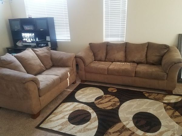 Tan Microfiber Sofa And Loveseat For In Henderson Nv Offerup
