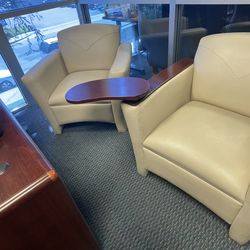 3 Piece Office Chairs And Loveseat