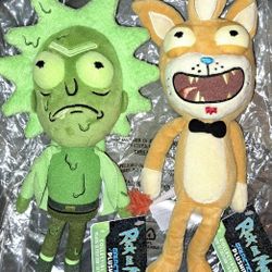 Rick & Morty Galactic Plushies Squanchy+Toxic Rick
