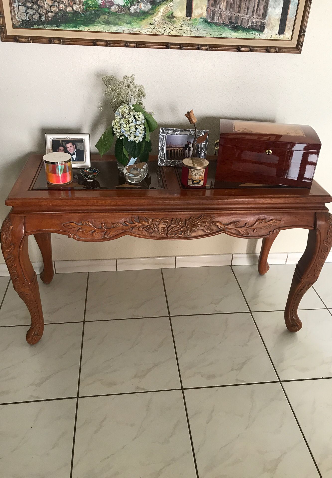 Wood console/sofa table