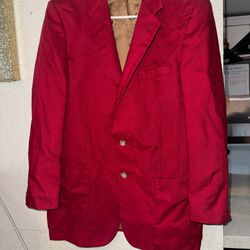 Halston Red Dress Jacket (Men’s Vintage)