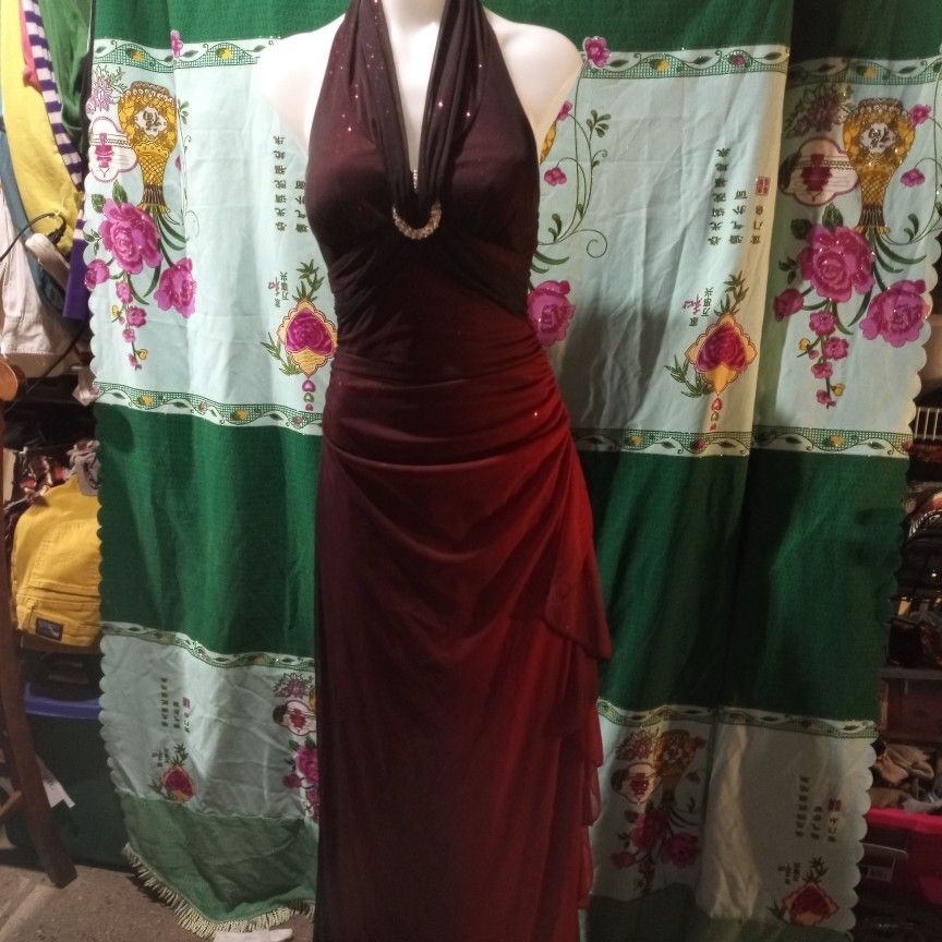 Maroon Prom Dress Size 6