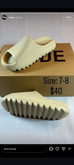 Adidas Yeezy Slide Bone Size 7-8