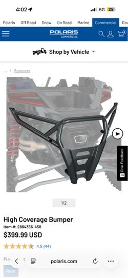 Rear bumper for rzr pro r