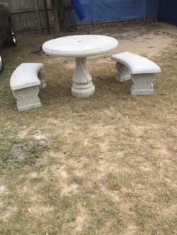 Concrete Table Set