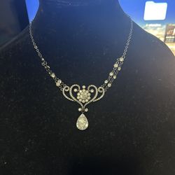 Brand New Iman Crystal Statement Necklace Brand New 