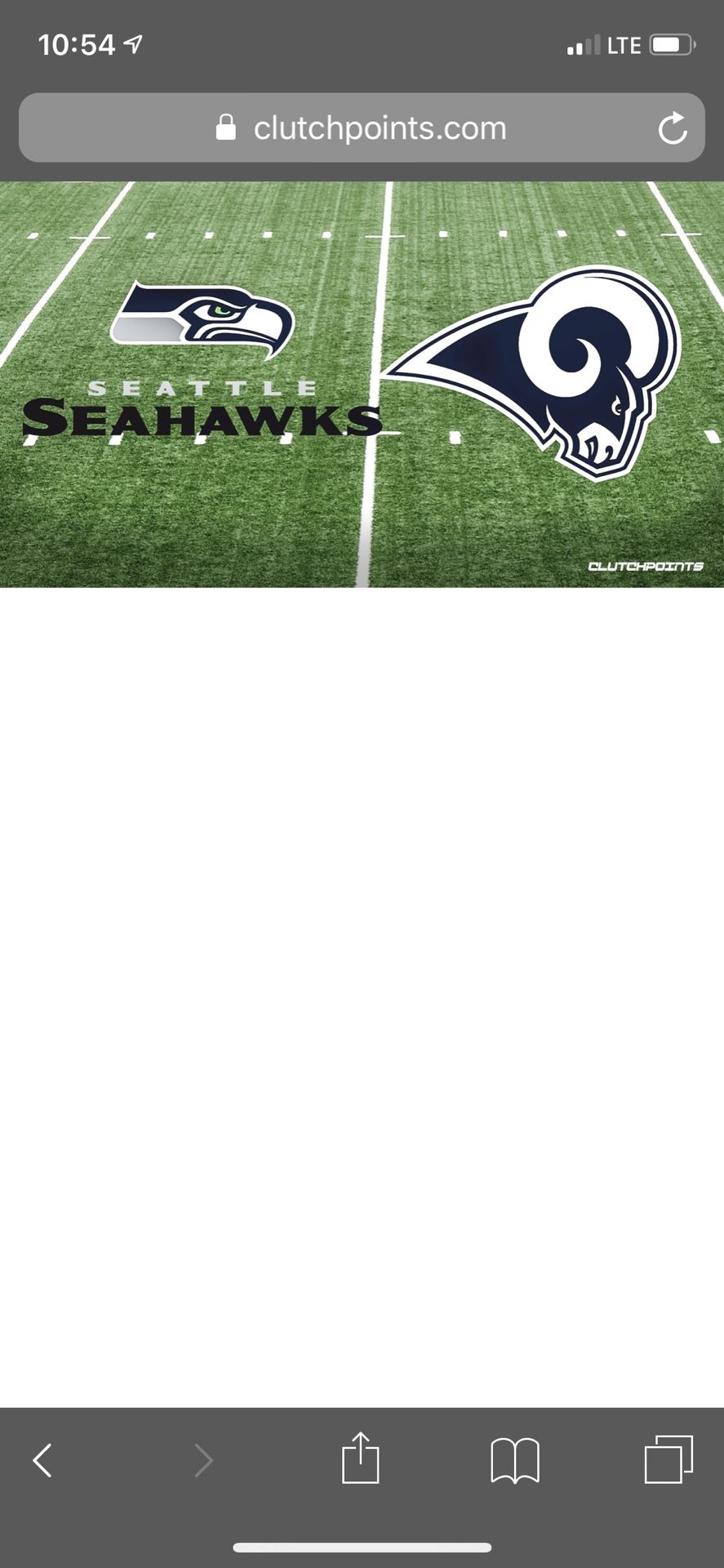 Seahawks vs Rams 2019