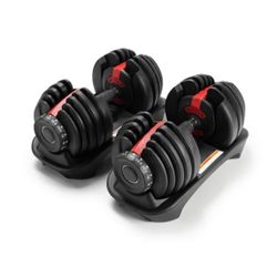 Bowflex SelectTech 552 Adjustable Dumbbell Set (Pair) — Space-Saving Home Gym