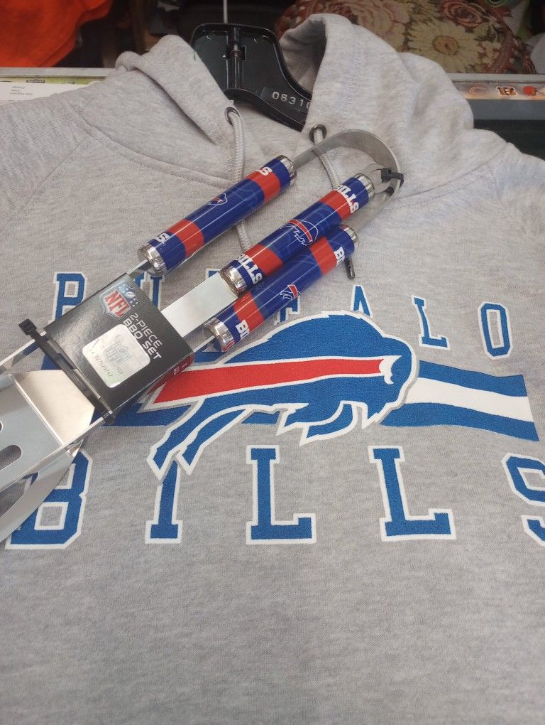 New BBQ Grill Stainless Steel Set Buffalo Bills