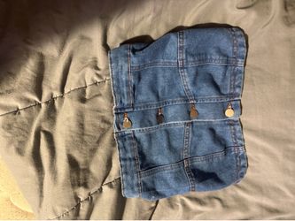 Denim crop top