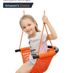 Hand-Knitting Toddler Swing, Swing Seat for
Kids with Adjustable Ropes, Little tikes
Swing Set, for Outdoor Indoor, Playground,