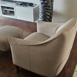  Accent Chair with Ottoman 