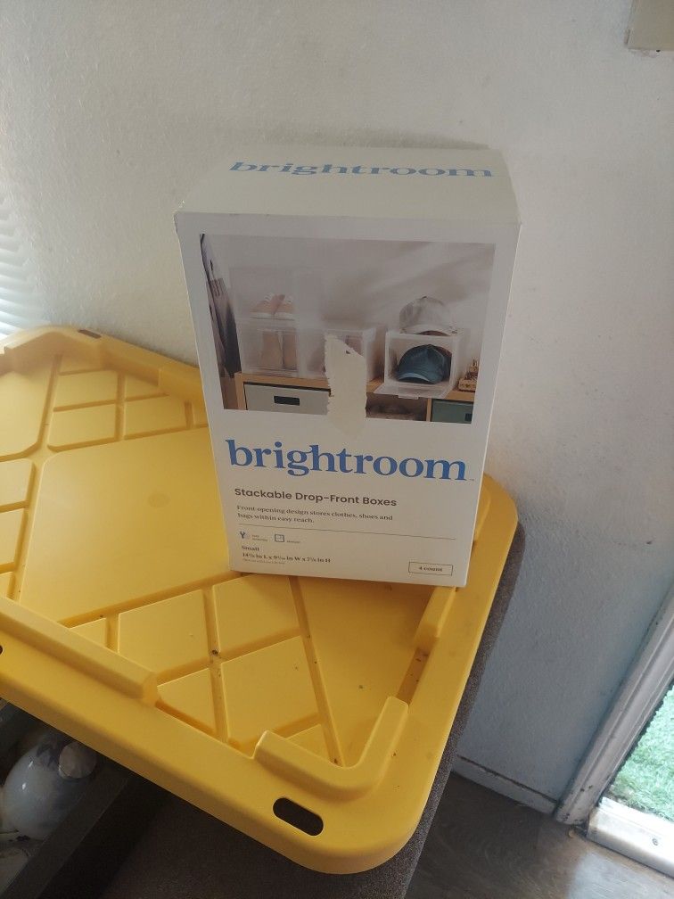 Bright room Stock able Drop-front Boxes