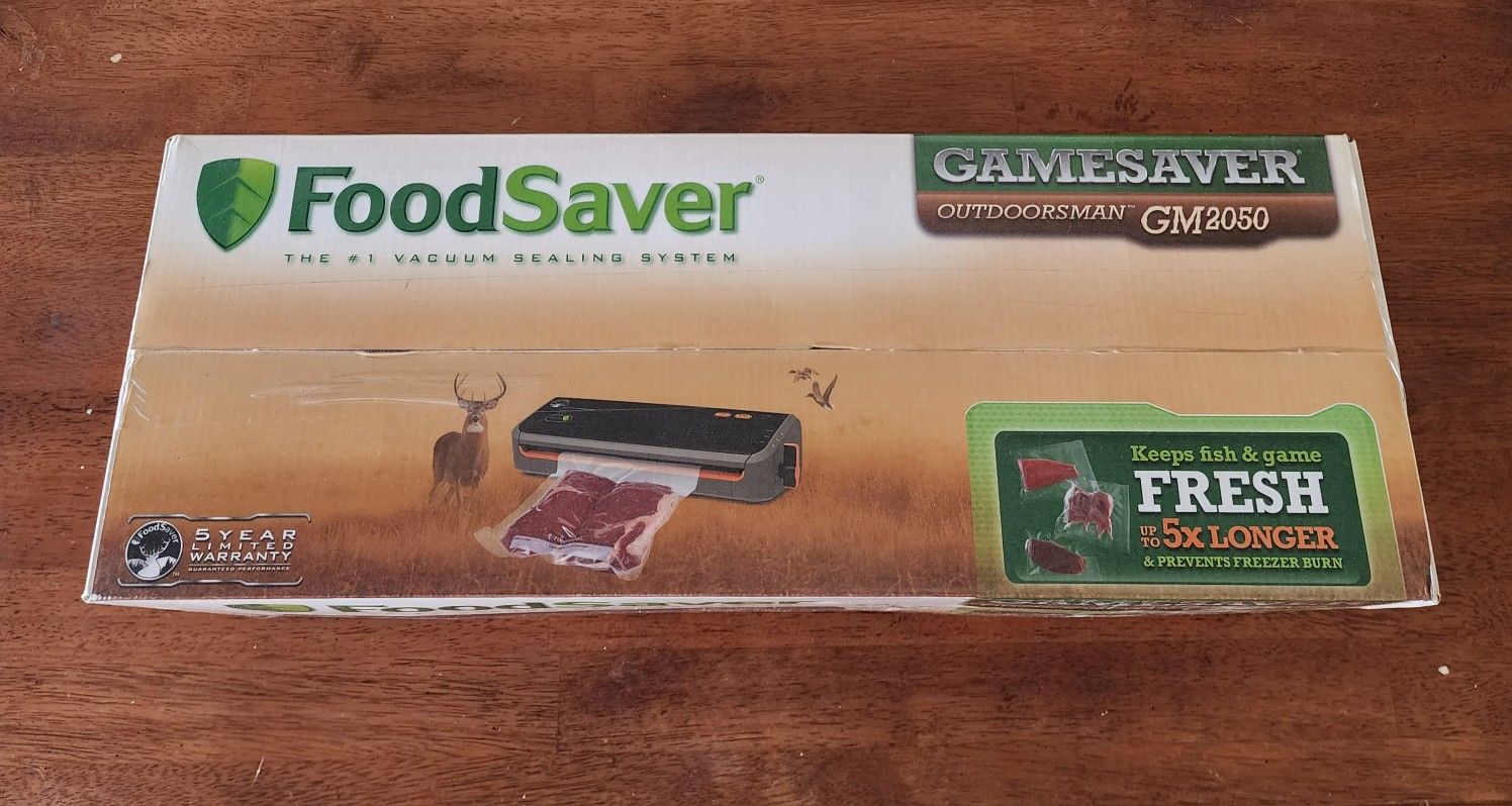 FoodSaver Vacuum Sealer GM2050-000 GameSaver Outdoorsman Sealing System Black