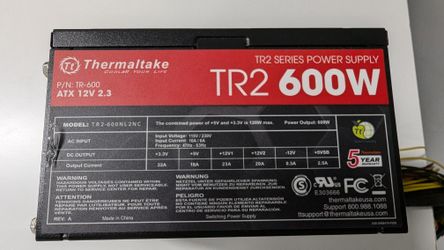 Thermaltake 600w PC Power Supply