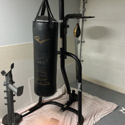 Everlast Punching Bag With Accessories 