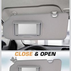 Driver Left Side Sun Visor Without Light Compatible with Honda CRV 2017 2018 2019 2020 2021 2022 Replace 83280-TLA-A12ZB, Gray