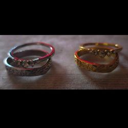RINGS SET 2pcs/set size 5,7,8  available  14K Gold Plated