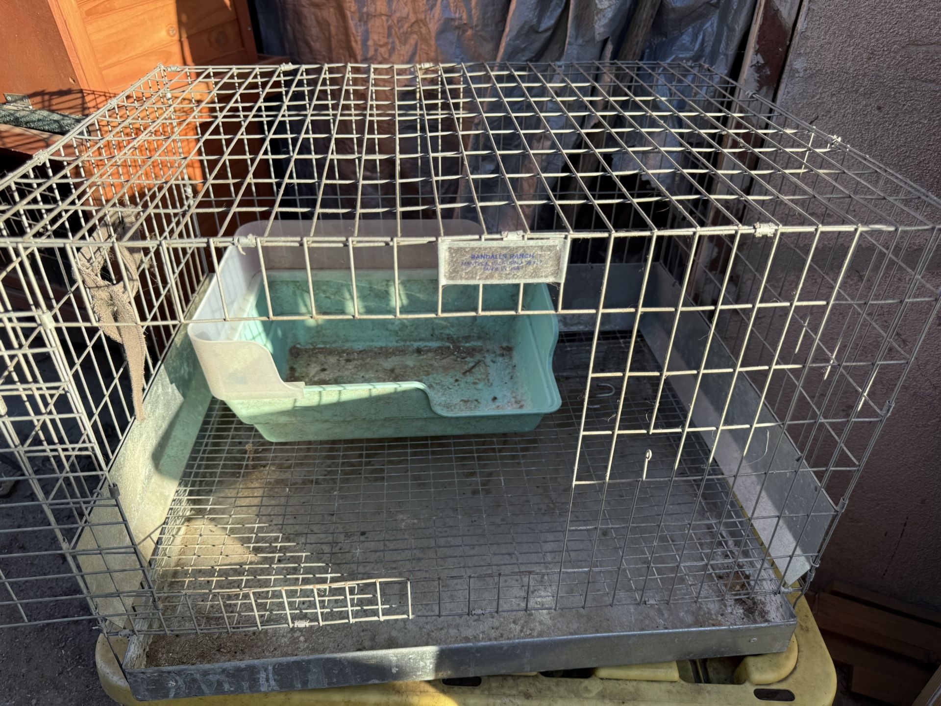 Wire Rabbit Cage With Litter Box 