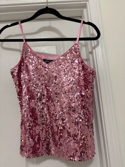 Pink sequence top size small