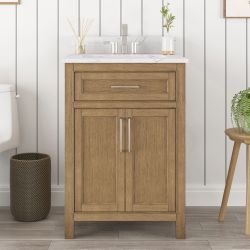 24" Golden Bathroom Vanity – New