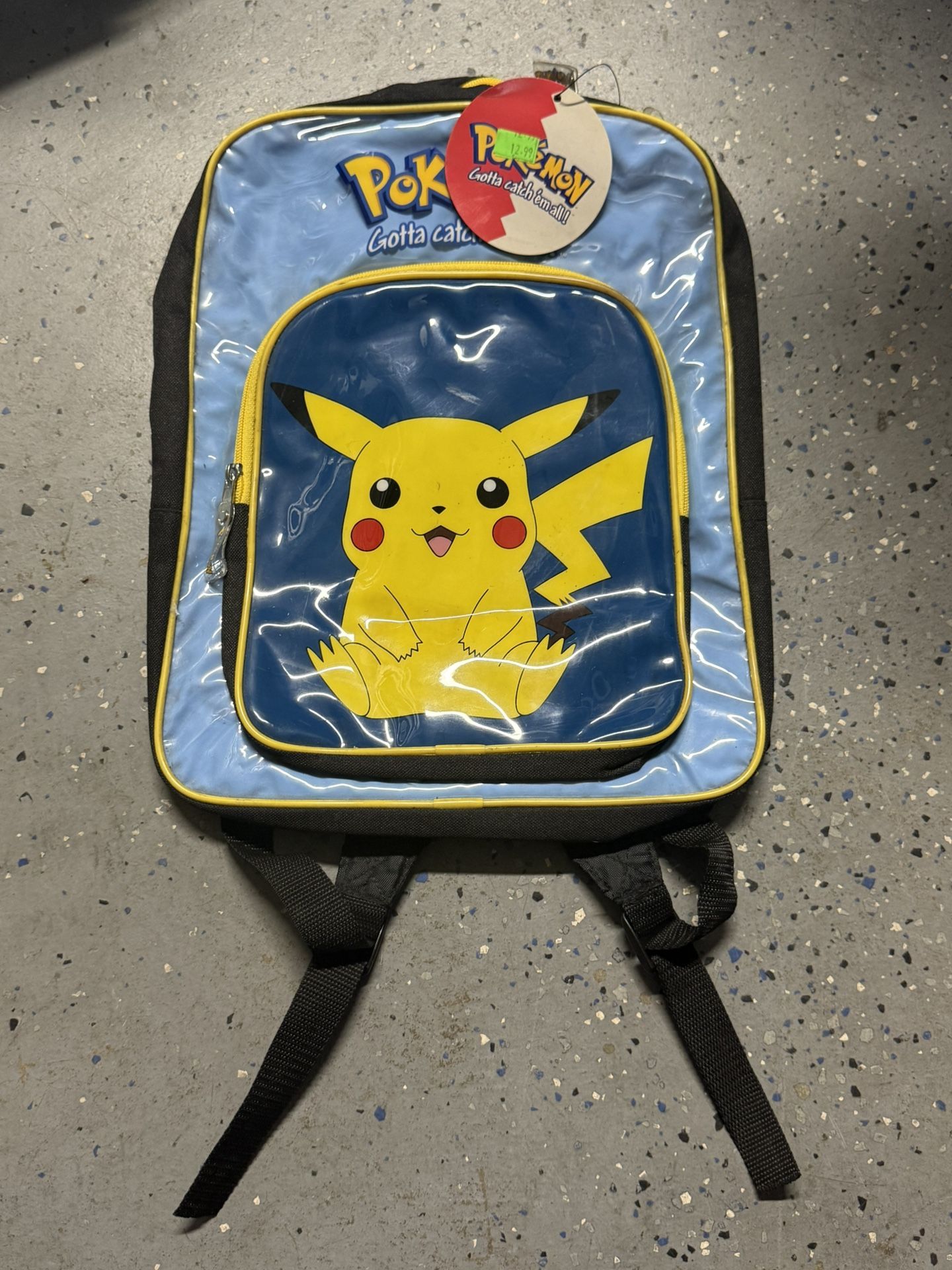 Vintage 2000 Official Nintendo Pokemon Backpack Pikachu Y2K NEW WITH TAGS