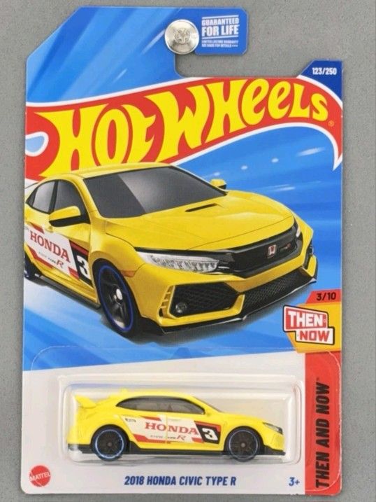 2025 HOT WHEELS DOLLAR TREE EXCLUSIVE 2018 HONDA CIVIC TYPE R