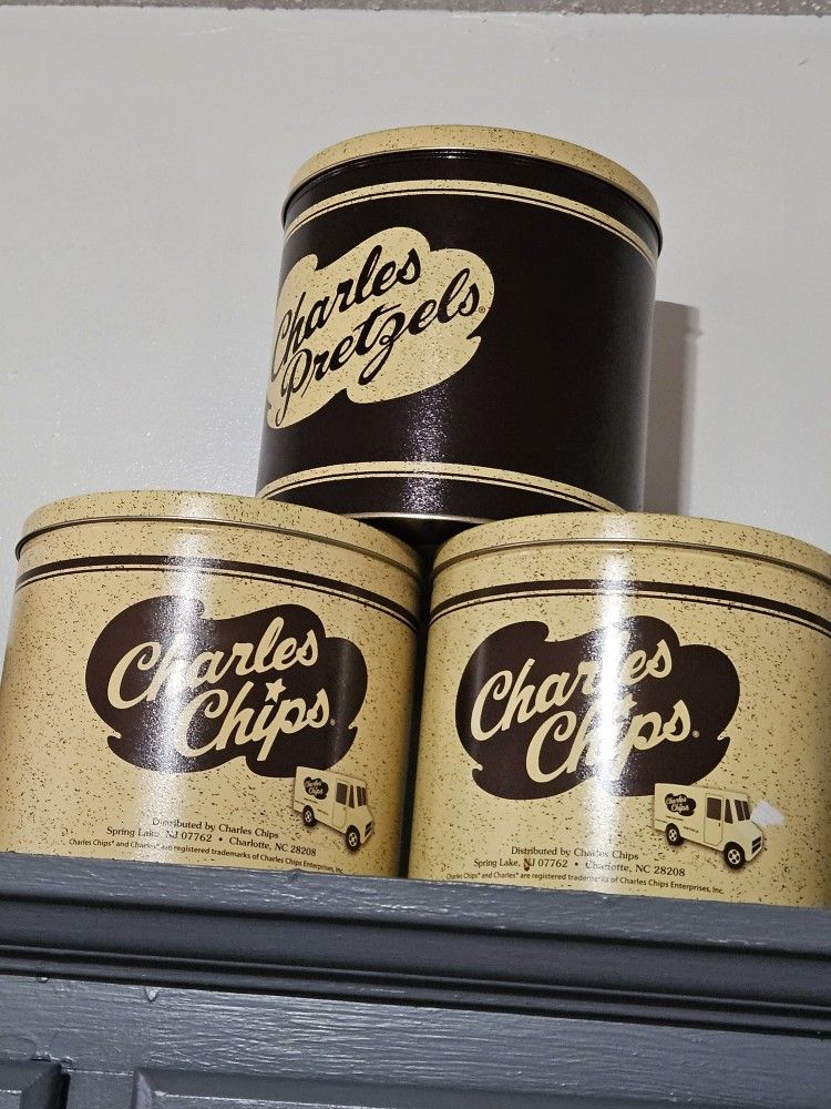 Charlie Chip Cans (3) $10 Each