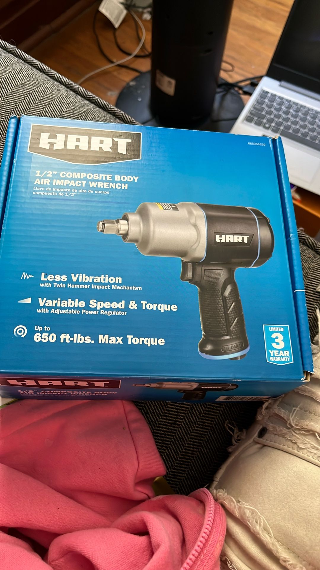 Hart 1/2 Composite Body Air Impact Wrench 