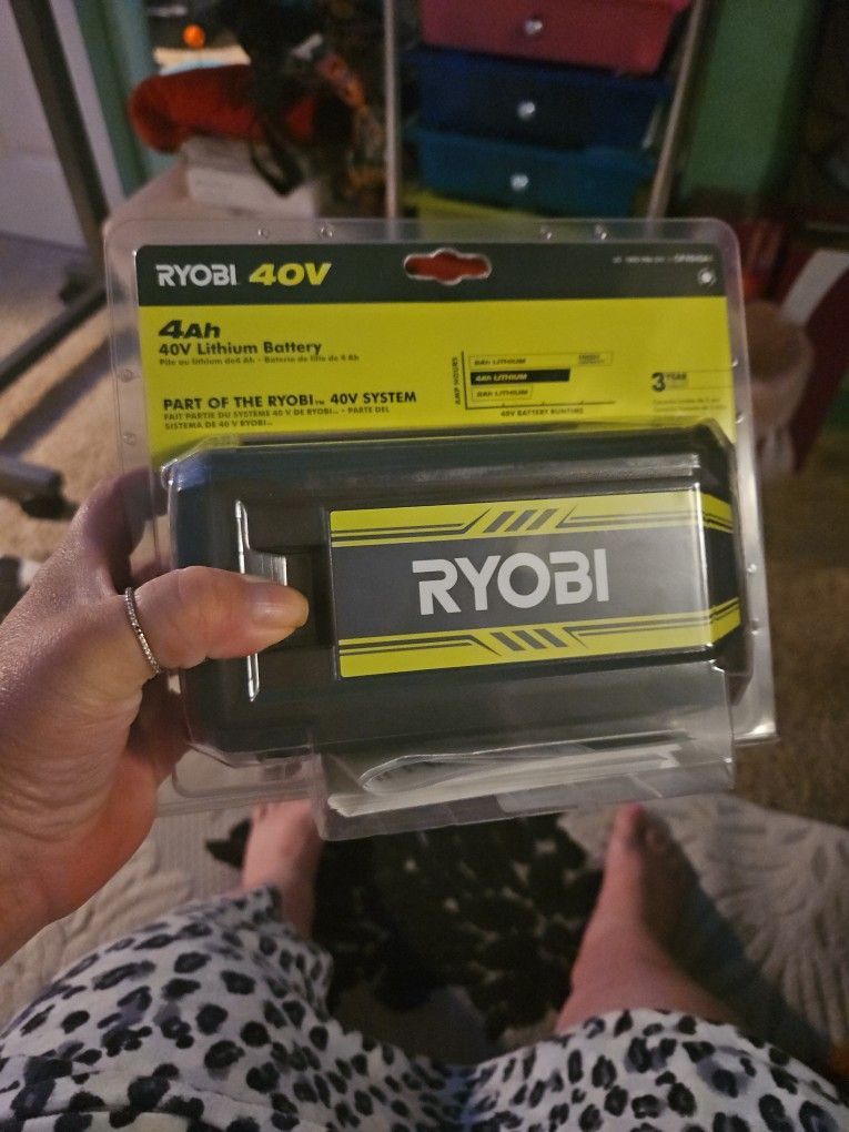 NEVER USED 40v Ryobi BATTERY