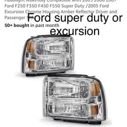 Pair of Headlights For Ford Super Duty Or Excursion 