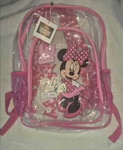 Minnie Mouse Clear Backpack