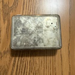 SILVER PLATE JEWELRY BOX VINTAGE