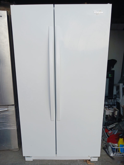 Whirlpool Side by Side Refrigerator White with AdjustableShelves