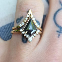 Engagement Ring and Wedding Band