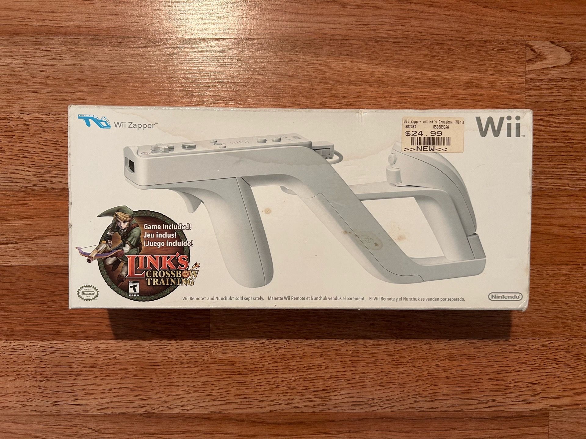 Zelda Link’s Crossbow Training Game + Wii Zapper Brand New