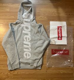 Supreme grey hoodie