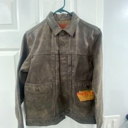 DOUBLE RL Leather Jacket 