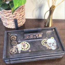 Mens Refinished Jewelry Valet Box 