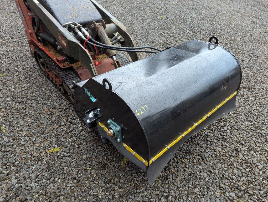 Mini Skid Steer Box Broom Attachment