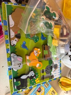 Melissa & Doug Wooden Animal Chunky Puzzle