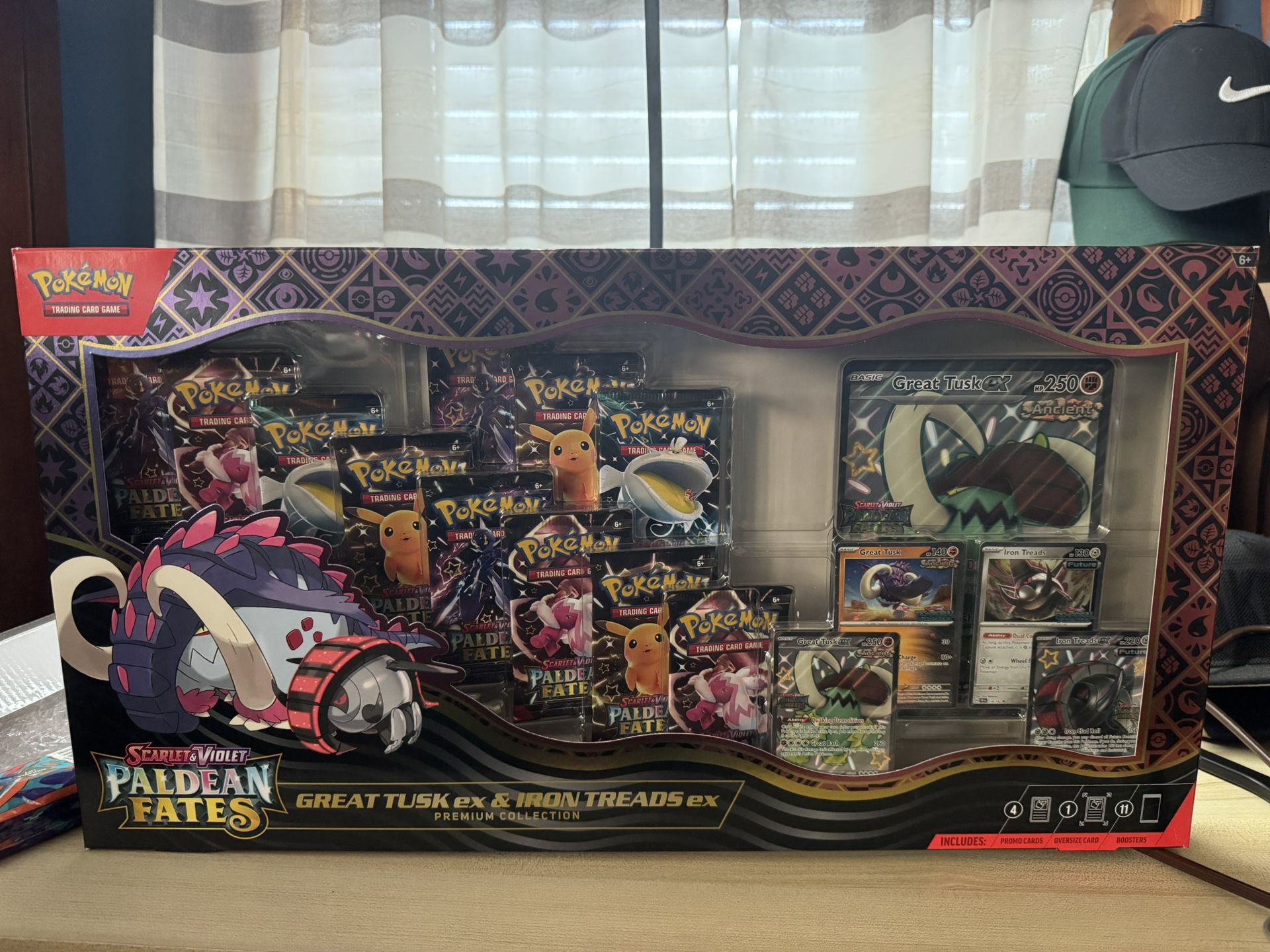 Pokemon TCG 25 Great Tusk Iron Threads Ex Premium Collection