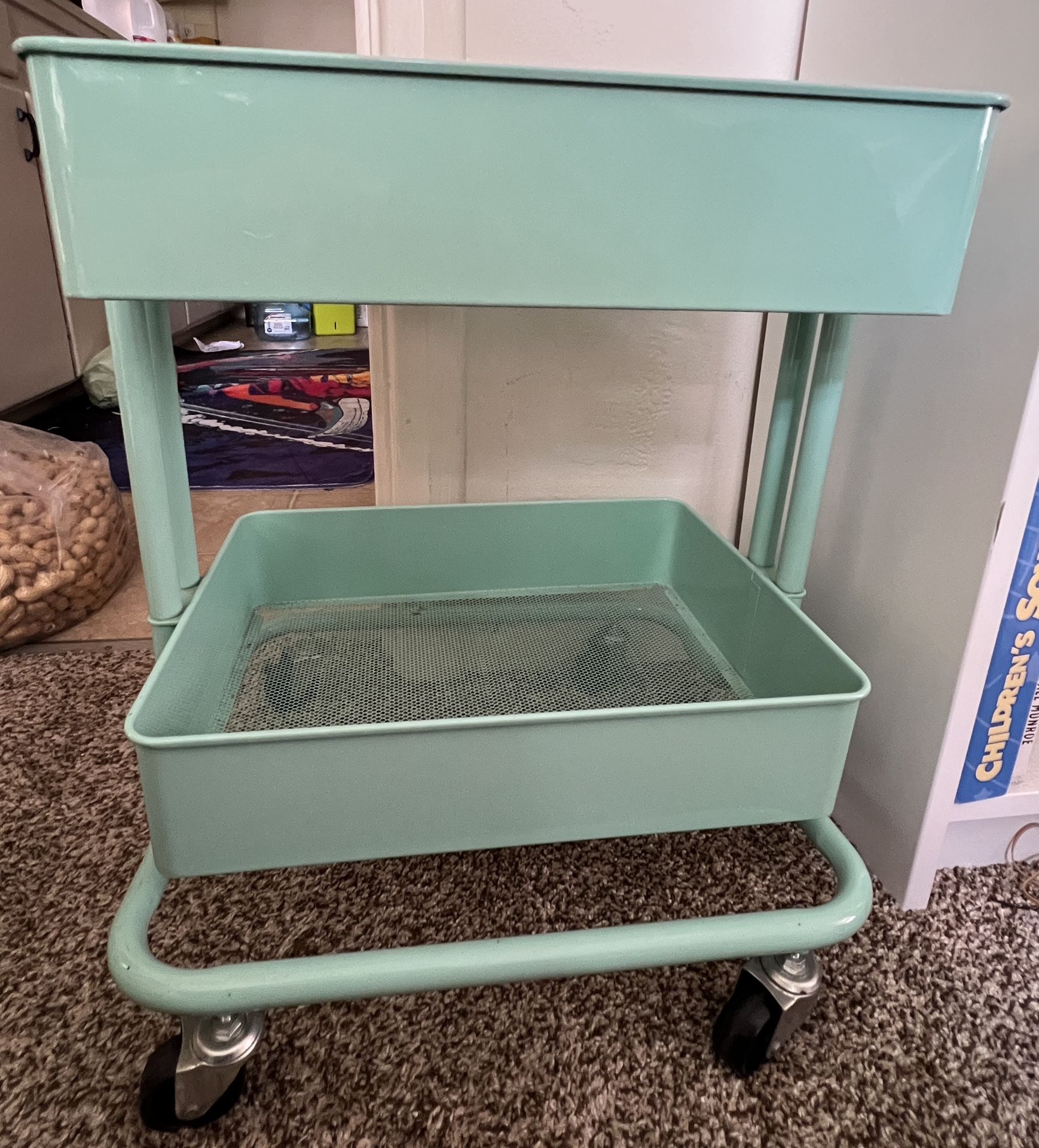 2 Tier Rolling Cart