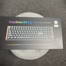 Keychron K4 HE – 96% Compact Hall Effect Wireless Mechanical Keyboard with Number Pad, Magnetic Switch, Rapid Trigger, Custom RGB, QMK/VIA, 2.4GHz/BT5