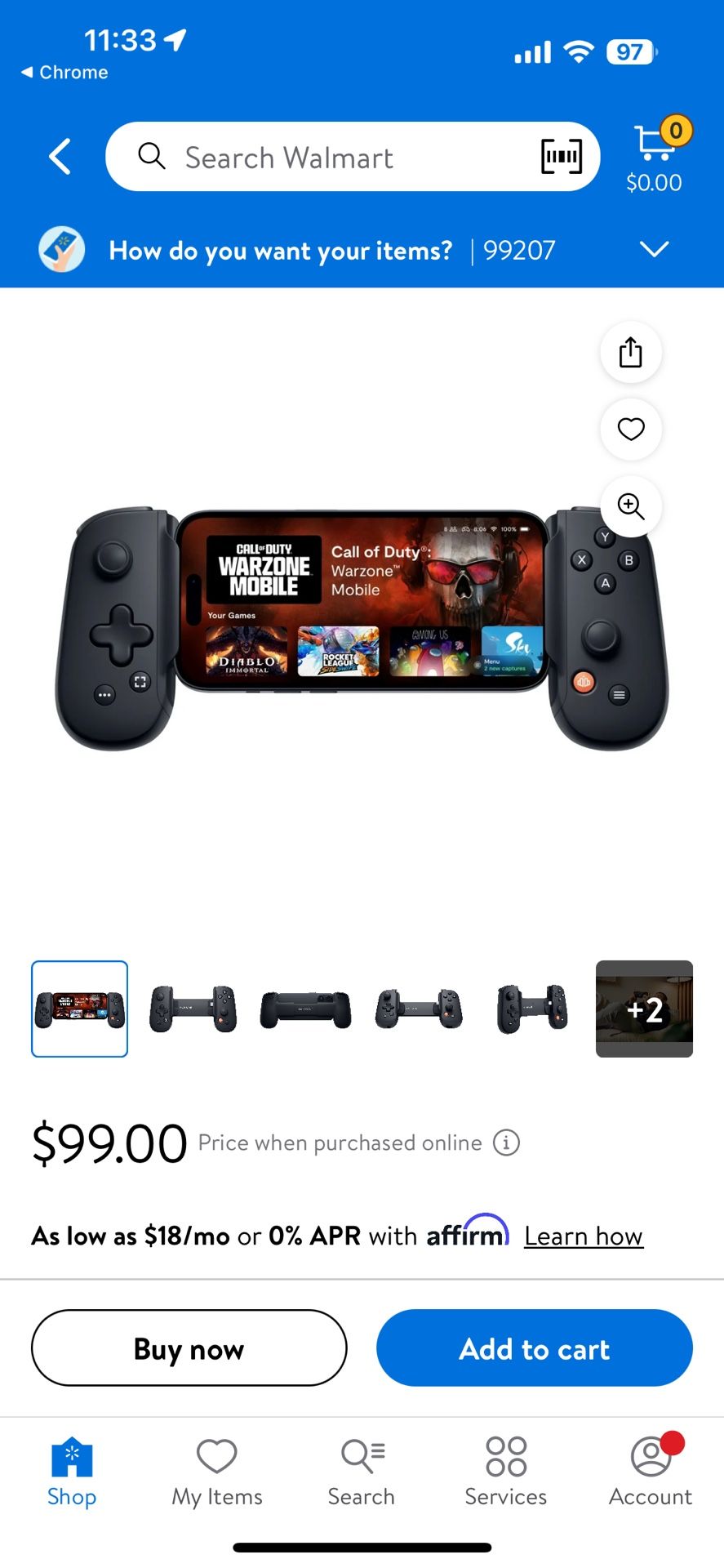 Black Back-Bone Gaming Accessory (USB-C)