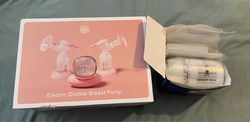 Electric Breast Pump & Breast Milk Storage Bags